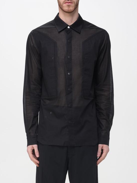 26SS 릭 오웬스 긴팔 셔츠 RU01F2237CV 09 Black