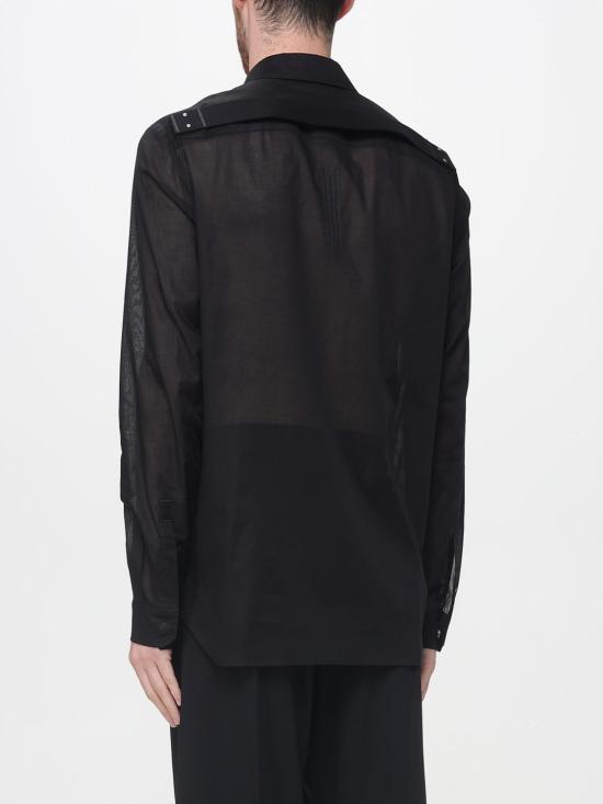 26SS 릭 오웬스 긴팔 셔츠 RU01F2237CV 09 Black - RICK OWENS