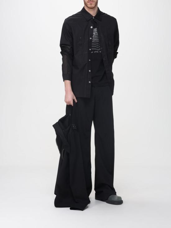26SS 릭 오웬스 긴팔 셔츠 RU01F2237CV 09 Black - RICK OWENS