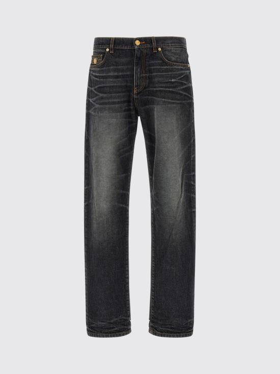 25FW 베르사체 데님 팬츠 10194621A15197 1D810 Black