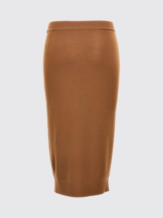 25FW 생로랑 미디 스커트 809129Y76WQ 2684 Brown - SAINT LAURENT