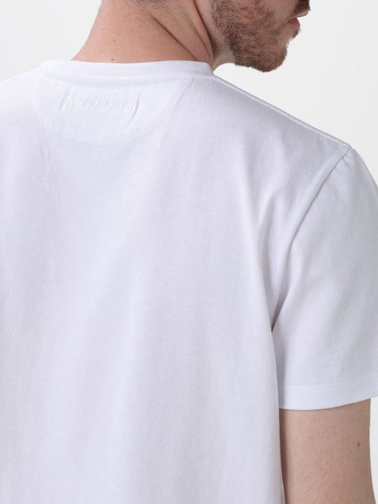 26SS 생로랑 반팔 티셔츠 861693Y38AK 9538 White - SAINT LAURENT