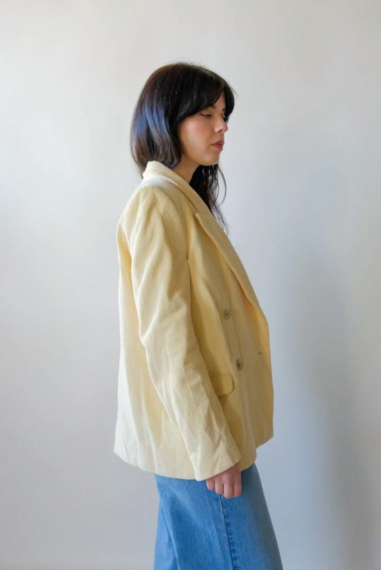  아크네 스튜디오 수트 자켓 코듀로이 블레이저 버터 - ACNE STUDIOS