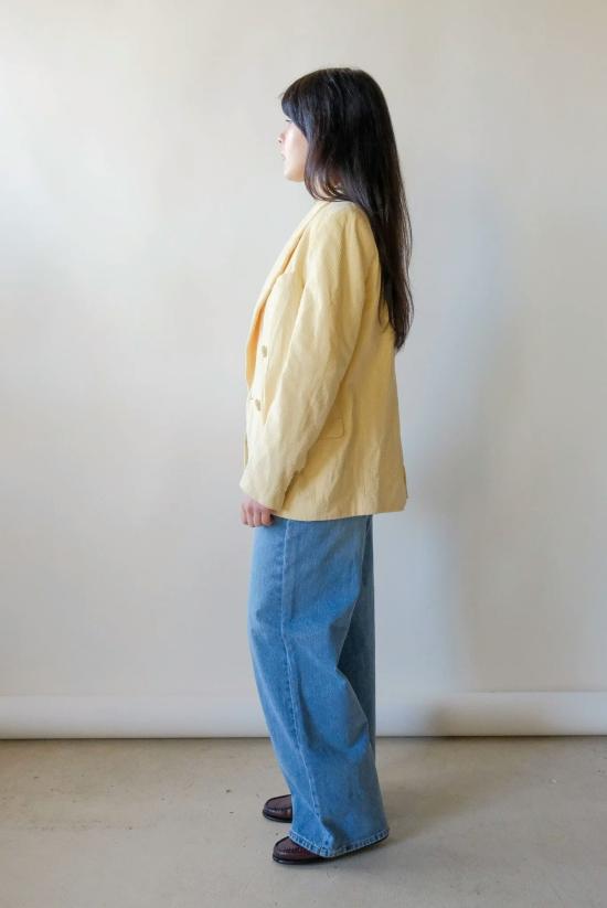  아크네 스튜디오 수트 자켓 코듀로이 블레이저 버터 - ACNE STUDIOS