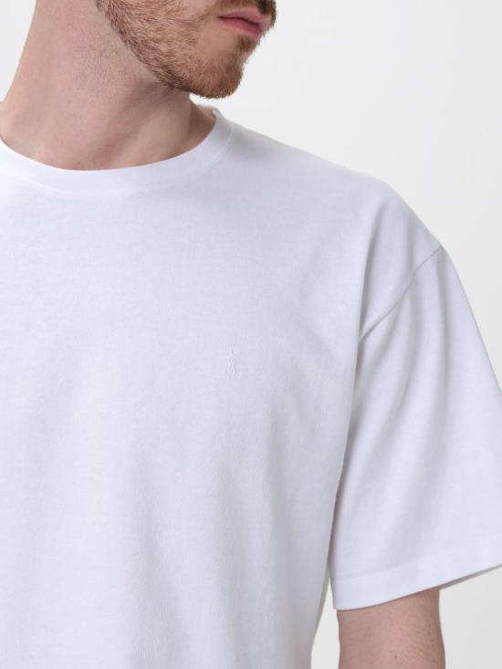 26SS 생로랑 반팔 티셔츠 862769Y38AK 9538 White - SAINT LAURENT