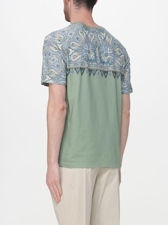 26SS 에트로 반팔 티셔츠 MRMA0002AKI12 X0890 Green - ETRO