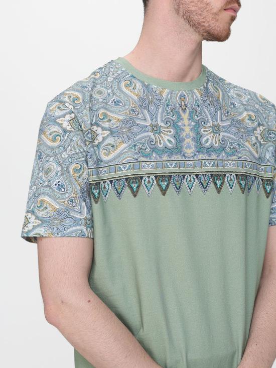 26SS 에트로 반팔 티셔츠 MRMA0002AKI12 X0890 Green - ETRO