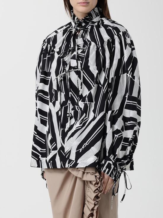 26SS 드리스 반 노튼 블라우스 2611307163003 900 Black - DRIES VAN NOTEN