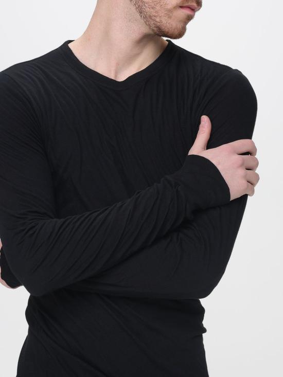 26SS 릭 오웬스 반팔 티셔츠 RU01F2257UCDB 09 Black - RICK OWENS