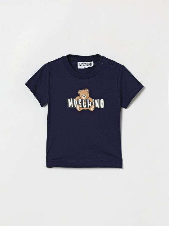26SS [키즈] 모스키노 티셔츠 MUM04PLAA03 40016 Navy