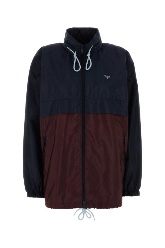  프라다 자켓 투톤 레 나일론 재킷 로얄/그라나토