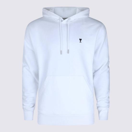  아미 긴팔 티셔츠 알렉상드르 마티우시 코튼 스웨트셔츠 화이트