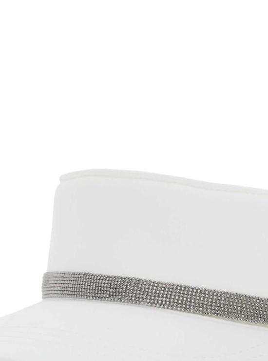  브루넬로 쿠치넬리 모자 Brunello Cucinelli 캡 화이트 - BRUNELLO CUCINELLI