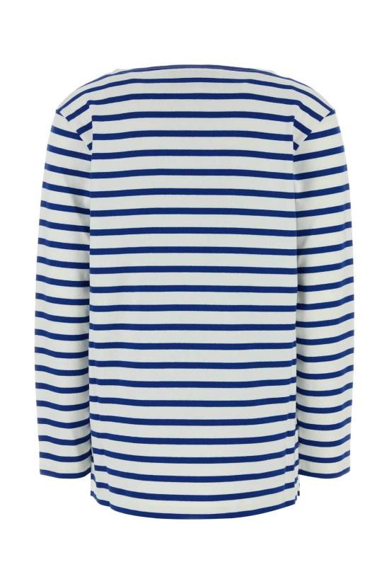  발렌티노 가라바니 반팔 티셔츠 Valentino Garavani 자수 코튼 티셔츠 Avorioblu - VALENTINO GARAVANI