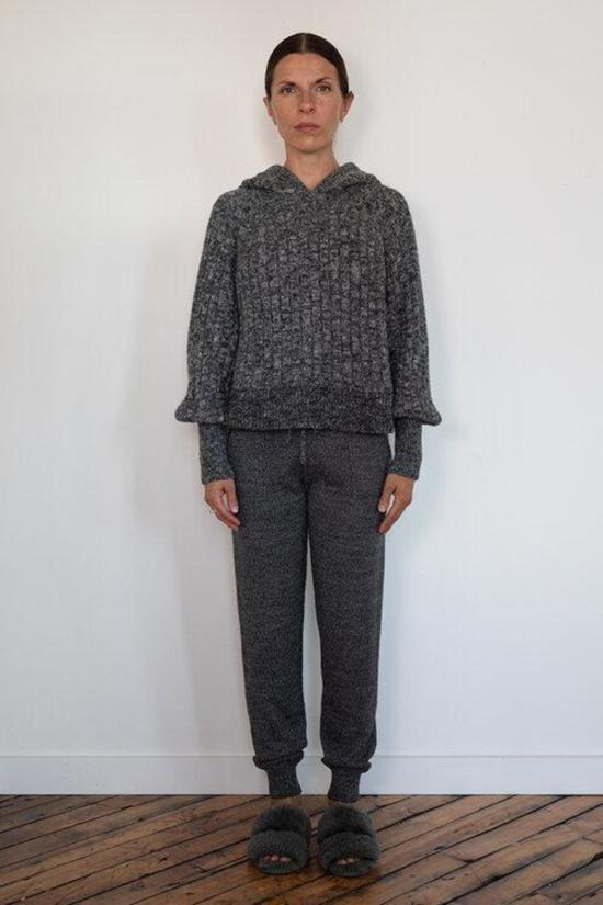  일레븐 식스 스웨터 라라 후드티  솔트 앤 페퍼