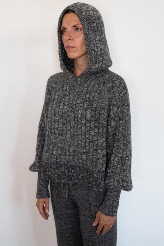  일레븐 식스 스웨터 라라 후드티  솔트 앤 페퍼 - ELEVEN SIX