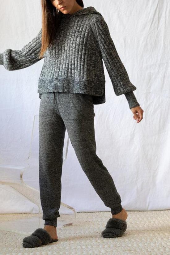  일레븐 식스 스웨터 라라 후드티  솔트 앤 페퍼 - ELEVEN SIX