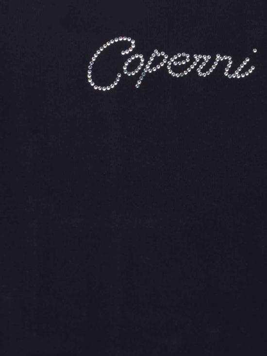  코페르니 반팔 티셔츠 라인스톤 로고 티셔츠 블랙 - COPERNI