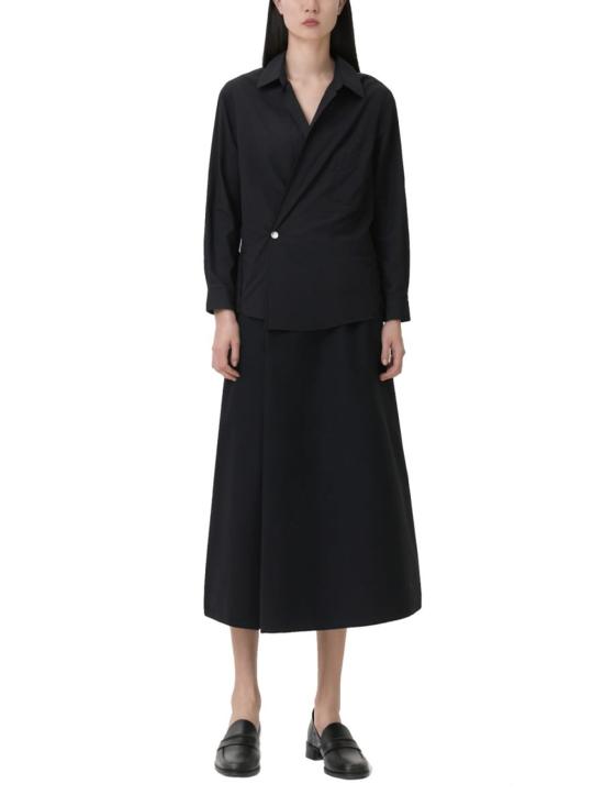  알렉산더 왕 롱 원피스 롱 랩 드레스 블랙 - ALEXANDER WANG