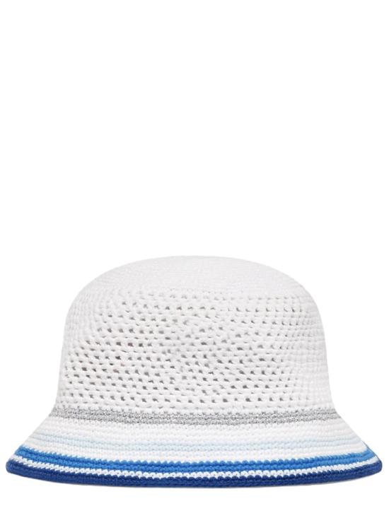 26SS 카사블랑카 모자 A SS26 HAT 110 01WHITE BLUE - CASABLANCA