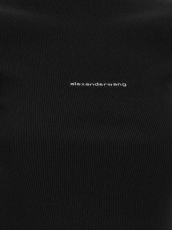  알렉산더 왕 숏 원피스 로고 드레스 블랙 - ALEXANDER WANG
