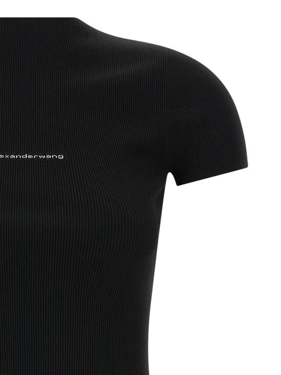  알렉산더 왕 숏 원피스 로고 드레스 블랙 - ALEXANDER WANG