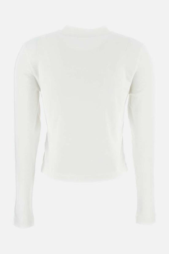  자크뮈스 긴팔 티셔츠 르 티셔츠 그로스 그레인 티셔츠 화이트 - JACQUEMUS