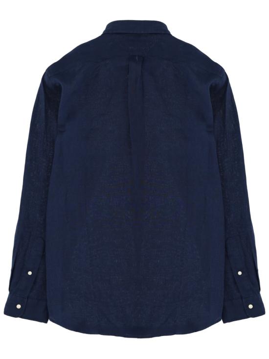 26SS 폴로 랄프로렌 긴팔 셔츠 710966294 504NEWPORTNAVYWWHITEPP BLUE - POLO RALPH LAUREN