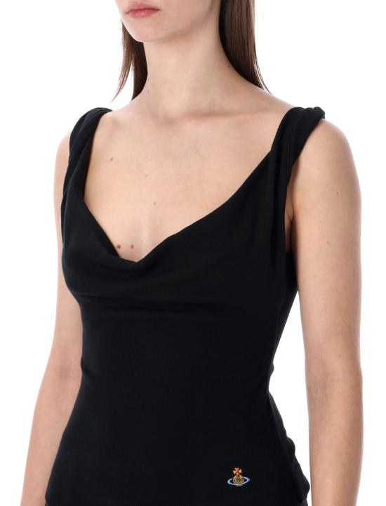 26SS 비비안웨스트우드 반팔 티셔츠 1504000B J009CN401 BLACK - VIVIENNE WESTWOOD