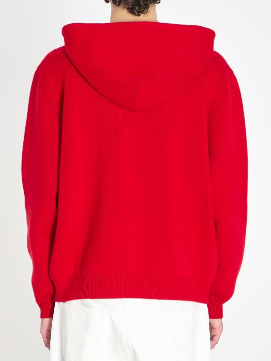 25FW 셀린느 캐시미어 후드 스웨터 RY0QZ0X7327BK red - CELINE