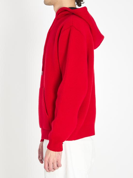 25FW 셀린느 캐시미어 후드 스웨터 RY0QZ0X7327BK red - CELINE