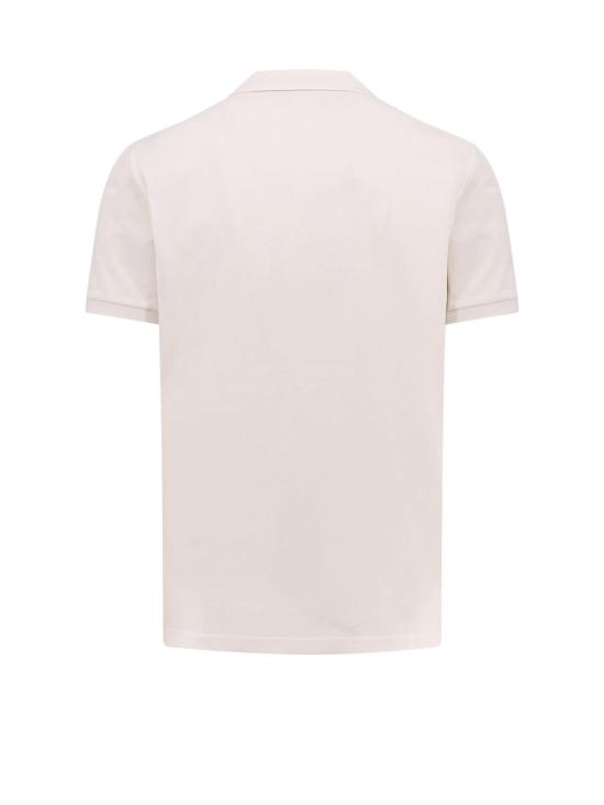  몽클레어 폴로 티셔츠 앞면에 로고가 있는  코튼 폴로 셔츠 - MONCLER