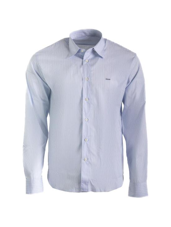 26SS 프라다 긴팔 셔츠 UCN666189F F0X24 CIELOBIANC