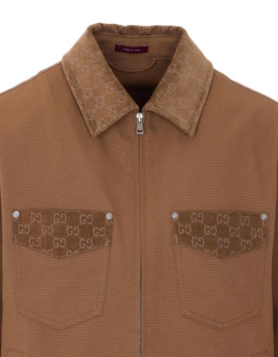  구찌 자켓 GG 로고 재킷 브라운 - GUCCI