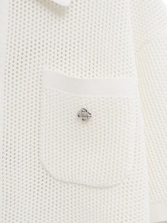 26SS 카사블랑카 긴팔 셔츠 MSS26KW133803 WHITE - CASABLANCA