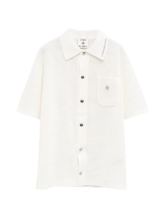 26SS 카사블랑카 긴팔 셔츠 MSS26KW133803 WHITE