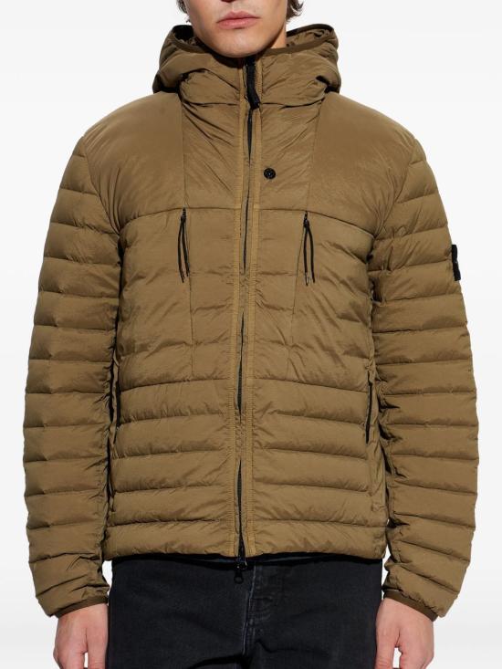 26SS 스톤 아일랜드 심리스 터널 나일론 다운-TC 후드 다운 자켓 L1S154100107S0183 V005G MILTRGREN - STONE ISLAND