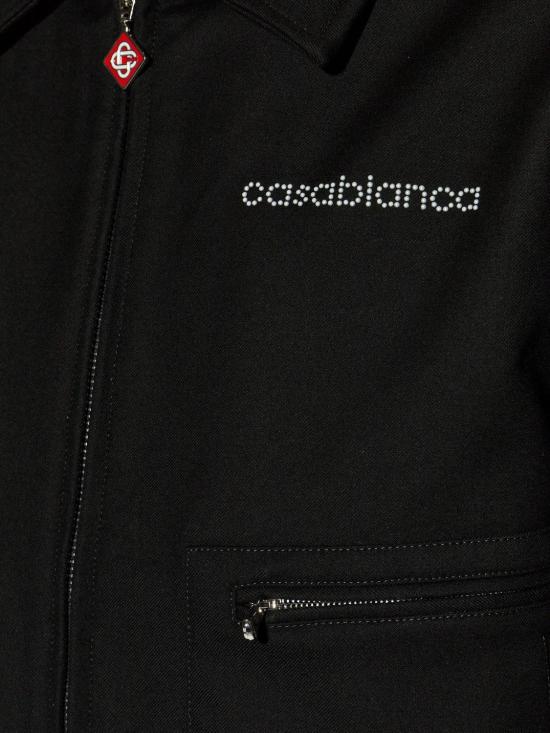 26SS 카사블랑카 봄버 자켓 MSP26OT22401 BLACK - CASABLANCA