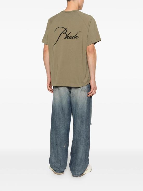 26SS 루드 반팔 티셔츠 RHPS26TT20012 6013 MOSSGREENB - RHUDE