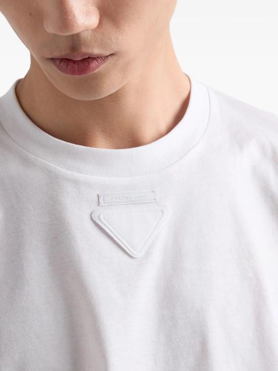 26SS 프라다 쉐이퍼블 코튼 티셔츠 UJN97911CD F0009 BIANCO - PRADA