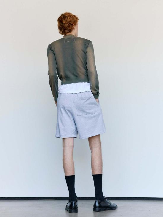  카미엘 포트젠스 가디건 카미엘 포트겐스 네이비 & 블랙 선페이드 실크 코튼 70년대 - CAMIEL FORTGENS