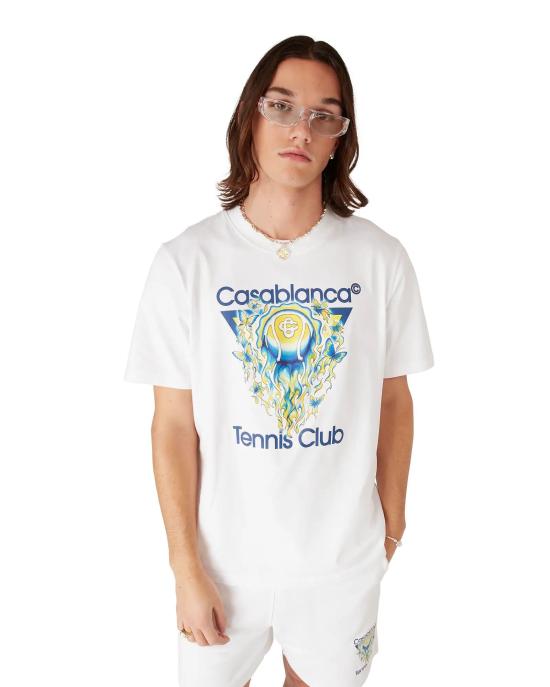 26SS 카사블랑카 반팔 티셔츠 MSP26JTS00101 TENNISCLUB - CASABLANCA