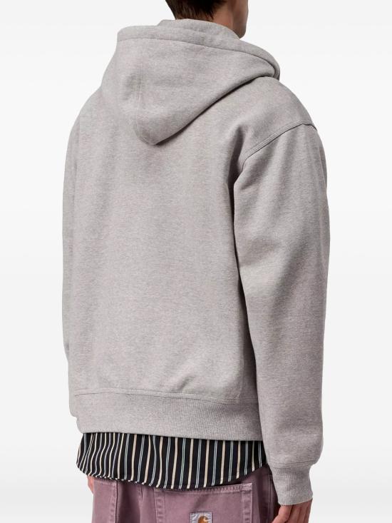 26SS 칼하트 WIP 후드 아메리칸 스크립트 자켓 I033063 V6XX GREYHEATHR - CARHARTT WIP