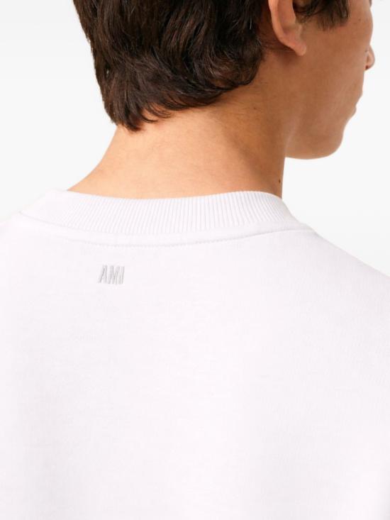 26SS 아미 ADC 크루넥 스웨트 셔츠 HSW763730 100 BLANC - AMI