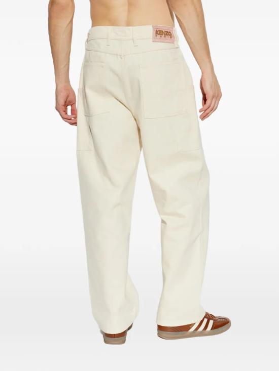 26SS 겐조 스트레이트 팬츠 FG55DP4086W0 WR WHITEDENIM - KENZO