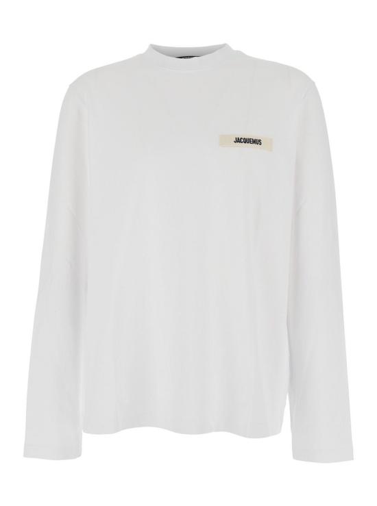 26SS 자크뮈스 그로그랭 긴팔 티셔츠 TSM00570AJ00226 110 WHITE