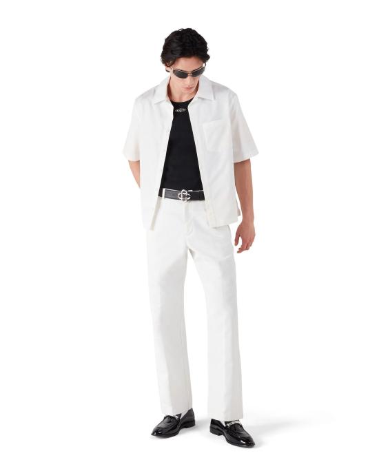 26SS 카사블랑카 스트레이트 팬츠 MSP26TR37901 WHITEMONOG - CASABLANCA