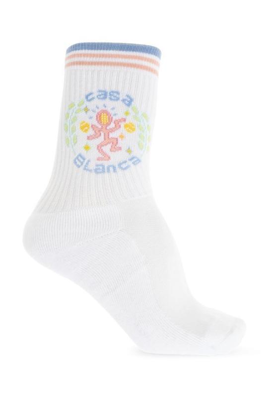 26SS 카사블랑카 양말 ASP26ACC01005 WHITEBLUE WHITE BLUE