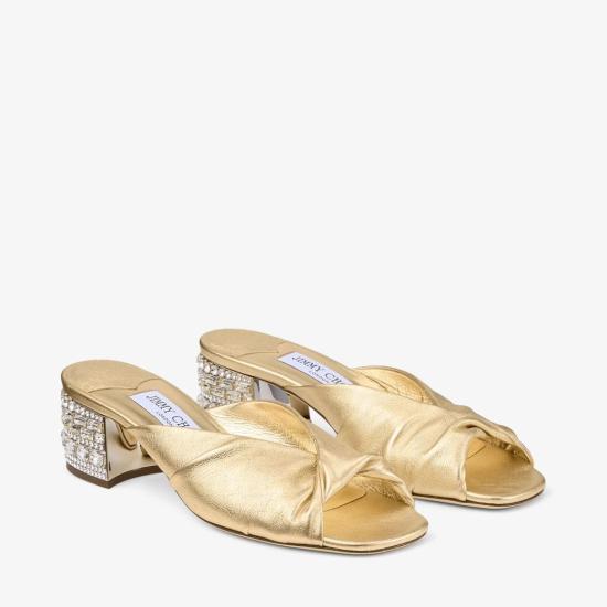 26SS 지미추 샌들 MALA45MNA GOLD - JIMMY CHOO