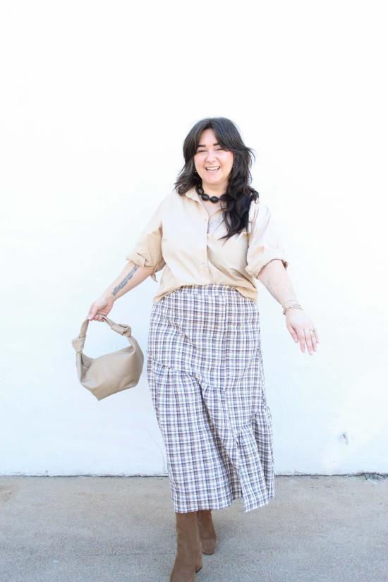  에스비제이 오스틴 미디 스커트 Sbj 오스틴 새디 스커트 - SBJ AUSTIN